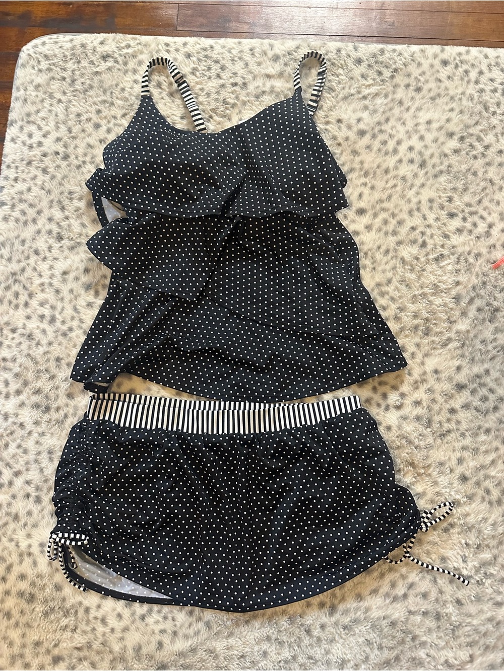 Swim by Cacique polka dot tankini